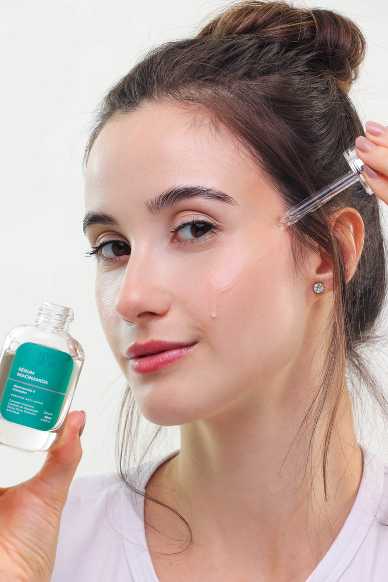 Sérum Acido Hialuronico e Sérum Niacinamida Tratamento  Antirrugas e Anti manchas